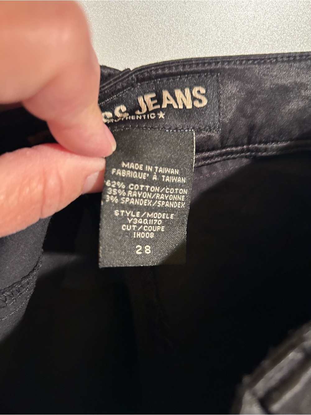 Guess Satin Like  Black Cargo Flare Pants NWOT Rare Vintage 90”s - Picture 4 of 13